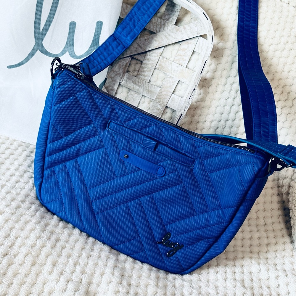 Lug Quilted Crossbody Bag  harmony in Vibrant sapphire Blue